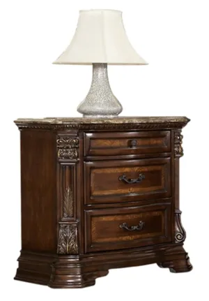 Antoinetta Nightstand in Warm Cherry 1919-4