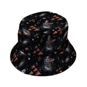 Dinosaur Galaxy Pizza Ships Bucket Hat