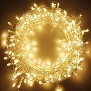 LED String Lights - Plug-in - 8 Modes - Warm White - 66 ft