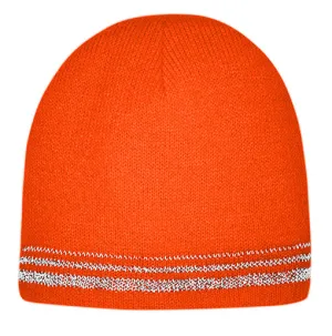 NEW! Fleece Lined Knit Reflective Beanie