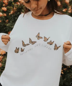 Recovery Isn't Linear (Butterflies) - Sweatshirt