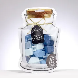 Rite Lite "Jar" of Dreidels 25pk Shades of Blue Dreidels