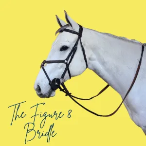 The In Gate Figure 8 Bridle with Rubber Reins