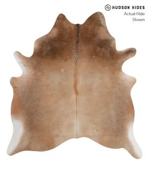 Warm Caramel Large Brazilian Cowhide Rug 6'1"H x 5'8"W #85934 by Hudson Hides