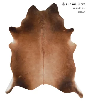 Warm Caramel X-Large Brazilian Cowhide Rug 7'5"H x 6'1"W #A7615 by Hudson Hides